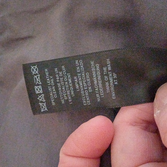 Asos Cloud grey suede biker jacket 0 XS - Picture 12 of 16